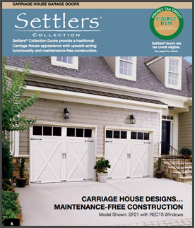 Settlers series garage doors